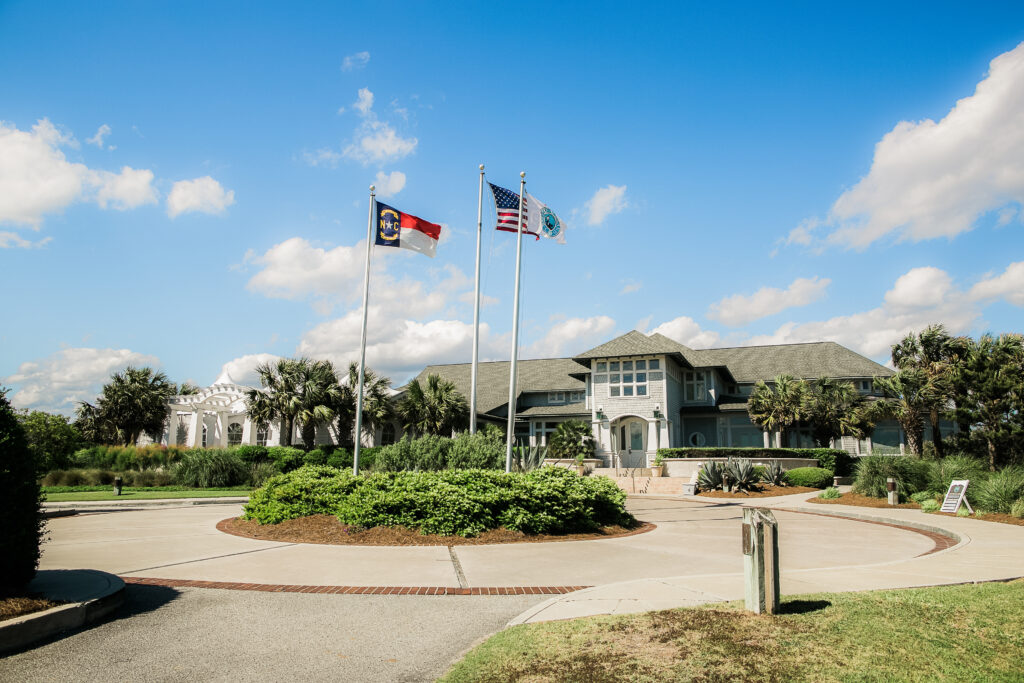 The entrance to the Bald Head Island Club.