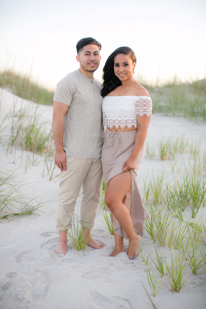 Wrightsville beach nc engagement session.